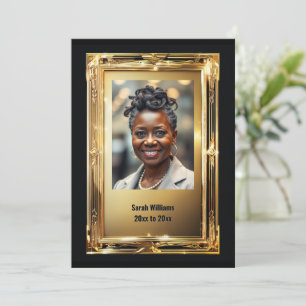 Convites Festa de despedida de foto de aposentadoria de qua