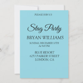 Convites Festa de Despedida de Solteiro Clássica