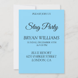 Convites Festa de Despedida de Solteiro Clássica