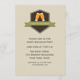 Convites Festa de Despedida de Solteiro com Brinde de Cerve