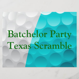 Convites Festa de despedida de solteiro de golfista golfe c