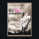 Convites Festa de Despedida de Solteiro Moderna em Las Vega<br><div class="desc">Inspirado por um pedido de um cliente. Moderno com um visual retrô e um pouco dramático como o céu noturno:) Todo o texto padrão pode ser totalmente personalizado com suas próprias palavras para atender às suas necessidades, e você também pode alterar as fontes, tamanhos, posicionamento e cores do texto. Para...</div>