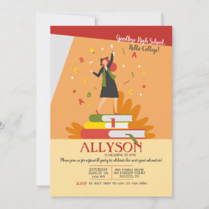 Convites Festa de despedida rumo à faculdade