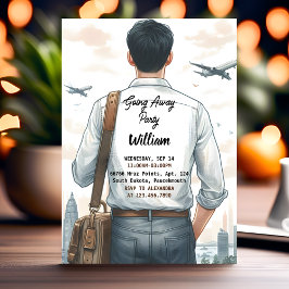 Convites Festa de Despedida Viagem Partida