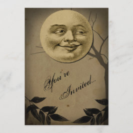 Convites Festa de Dia das Bruxas de Lua Cheia