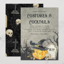 Festa de Dia das Bruxas e Cocktails