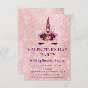 Convites Festa de Dia de os namorados Cor-de-rosa-claro