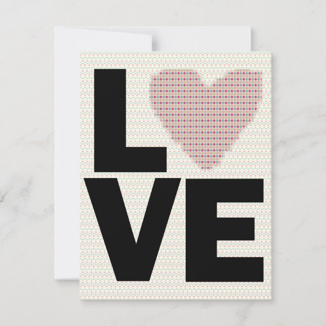 Convites Festa de Dia de os namorados de Amor (Frente)