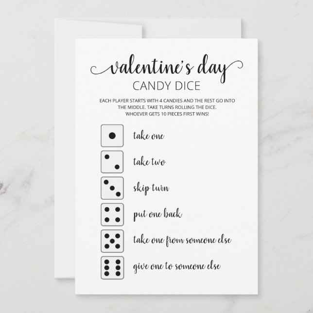 Convites Festa de Dia de os namorados de jogo Editável Cand (Frente)