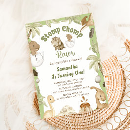 Convites Festa de Dino de Aniversário do Menino Dinossauro 