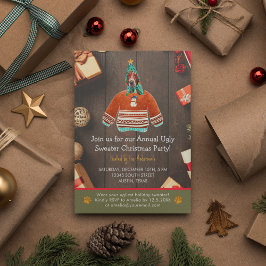 Convites Festa de Doação Feia Feriada de Natal