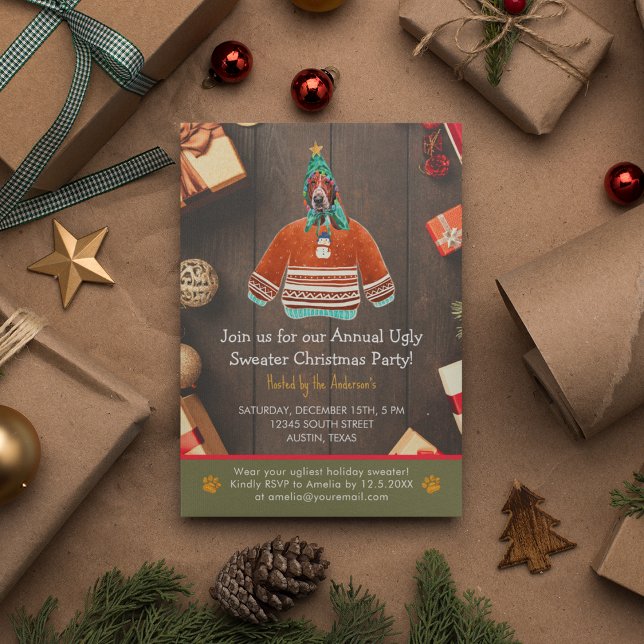 Convites Festa de Doação Feia Feriada de Natal (Front)