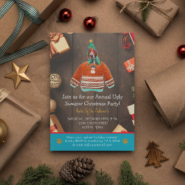 Convites Festa de Doação Feia Feriada de Natal