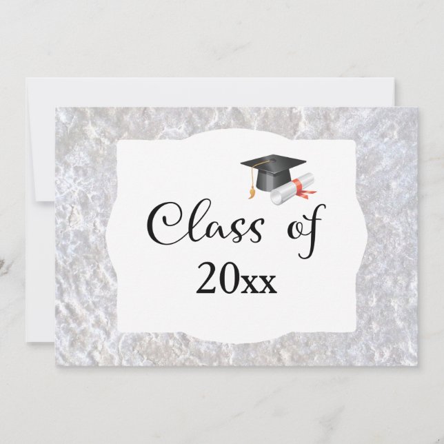 Convites Festa de Dois Lados do Mármaco de Graduação Person (Frente)