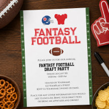 Festa de Draft de Futebol Fantasia