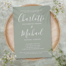 Festa de Engajamento de Rótulo Simples Sage