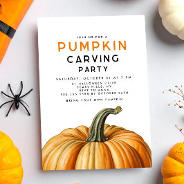 Convites Festa de esculturas de abóbora do Dia das Bruxas