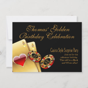 Convites Festa de Estilo de Cassino PEÇA-ME PARA COLOCAR NO