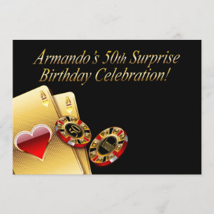 Convites Festa de Estilo de Cassino PEÇA-ME PARA COLOCAR NO