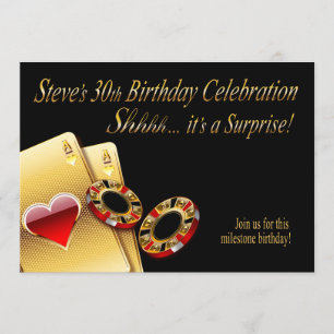 Convites Festa de Estilo de Cassino PERGUNTE-ME PARA COLOCA