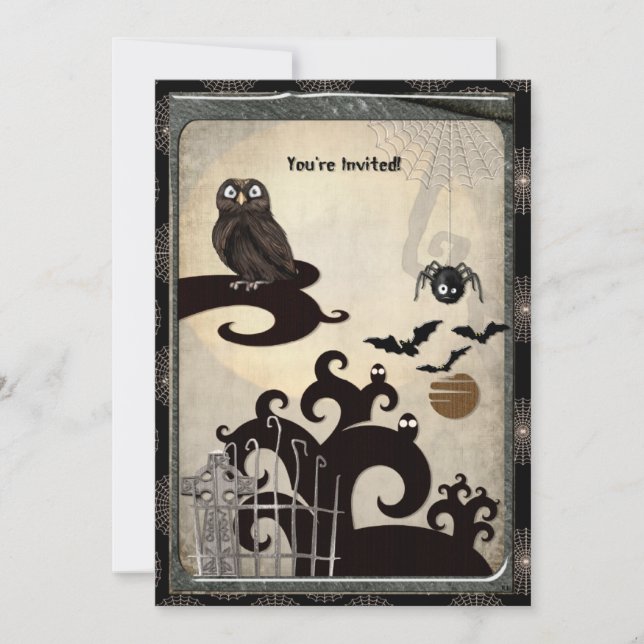Convites FESTA DE EVENTOS Bo-Tiliciosos do Halloween (Frente)