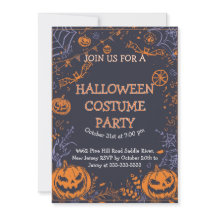 Festa de Fantasia de Halloween: Abóbora e Morcego