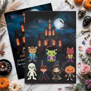 Convites Festa de Fantasia de Halloween Personalizada para