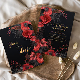 Convites Festa de fantasia do Dia das Bruxas de Adultos Gót