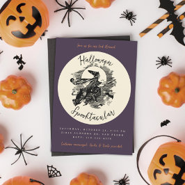 Convites Festa de fantasia Spooktacular de Bruxa Broom Hall