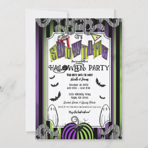Convites Festa de Fantasias de Filmes de Halloween da It's