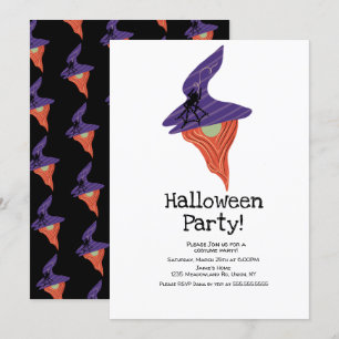 Convites Festa de Fantasias de Halloween Gnome Doodles