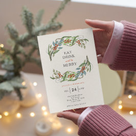 Convites Festa de Feliz e bebedeira de Natal