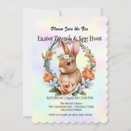 Convites Festa de Felz pascoa de ovo de caça à lebre de coe