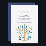 Convites Festa de Feriado de Chanucá e Menorah Floral Light<br><div class="desc">Chanucá,  Amor e Floral Clara,  Chamada de Feriado de Menorah. Personalize o texto personalizado acima. Você pode encontrar itens de coordenação adicionais na nossa coleção "Floral Hanukkah Menorah e Dreidel".</div>