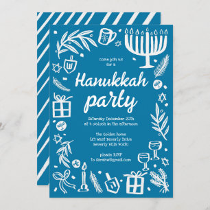 Convites Festa de Feriado de Hanukkah, em Whimsso, Personal