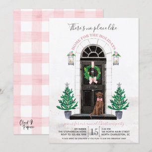 Convites Festa de Feriado de Retriever no Laboratório de Ch