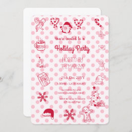 Convites Festa de férias com traje manual