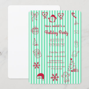 Convites Festa de férias com traje manual
