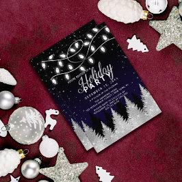 Convites Festa de Férias das Árvores Leves Brancas