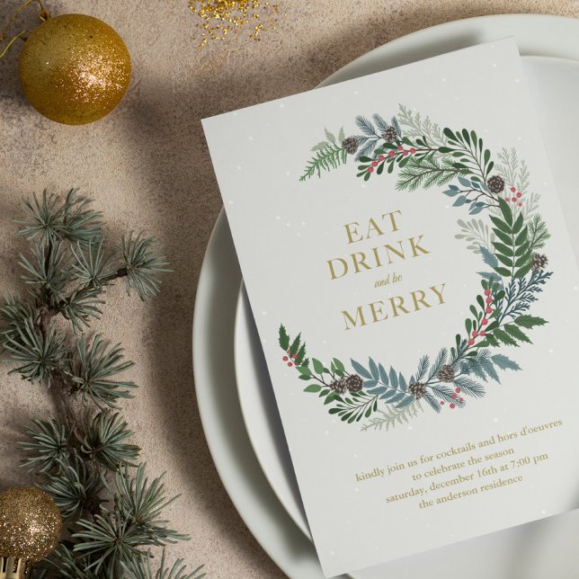 Convites Festa de Férias de Natal (Criador carregado)