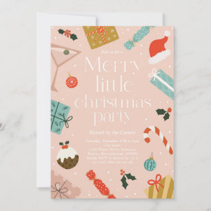 Convites Festa de Férias de Natal feliz