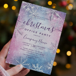 Convites Festa de Férias de Neve Colorida