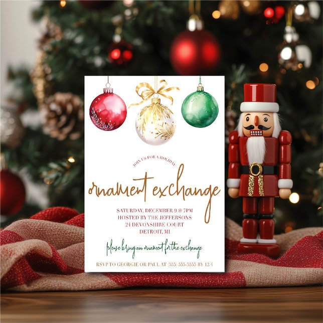 Convites Festa de Férias de Troca de Ornamento Dourado, Ver (Criador carregado)