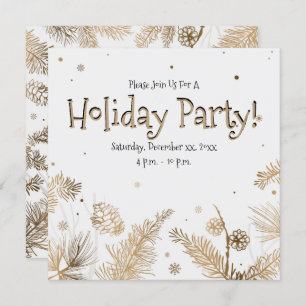 Convites Festa de Férias, Pinos Dourados,