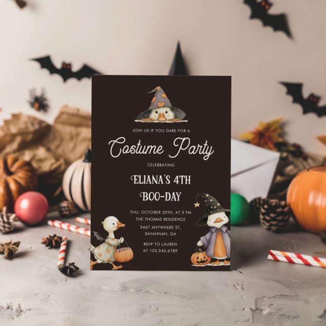 Convites Festa de Figuras de Aniversário de criança de Goos (Criador carregado)