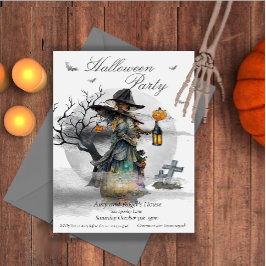 Convites Festa de Figuras de Bruxas do Halloween