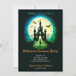 Convites Festa de Figuras de Halloween Feliz do Castelo Hun