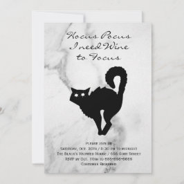 Convites Festa de Figurino de Halloween do Hocus Pocus Blac