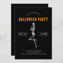 Convites Festa de Figurino do Halloween Adulto Skeleton Bla