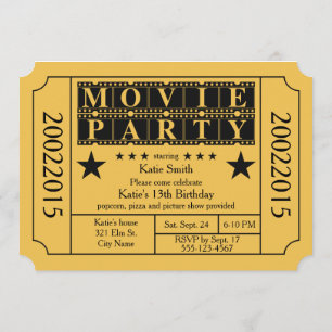 Convites Festa de Filme